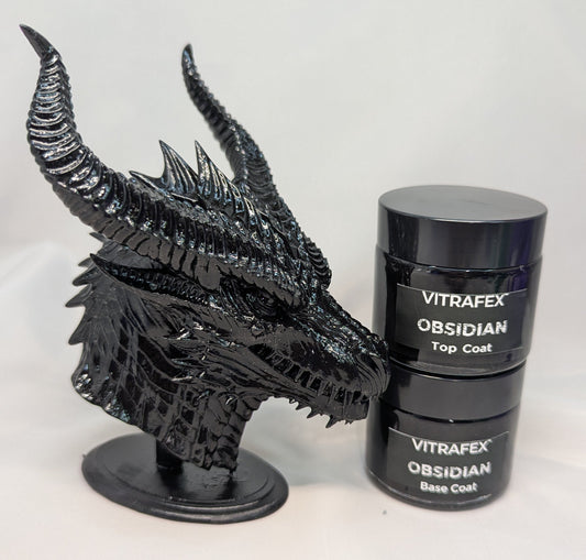 VITRAFEX™ GemSeries - Obsidian - Base & Top Coat - Liquid Plastic Paint - 100ml