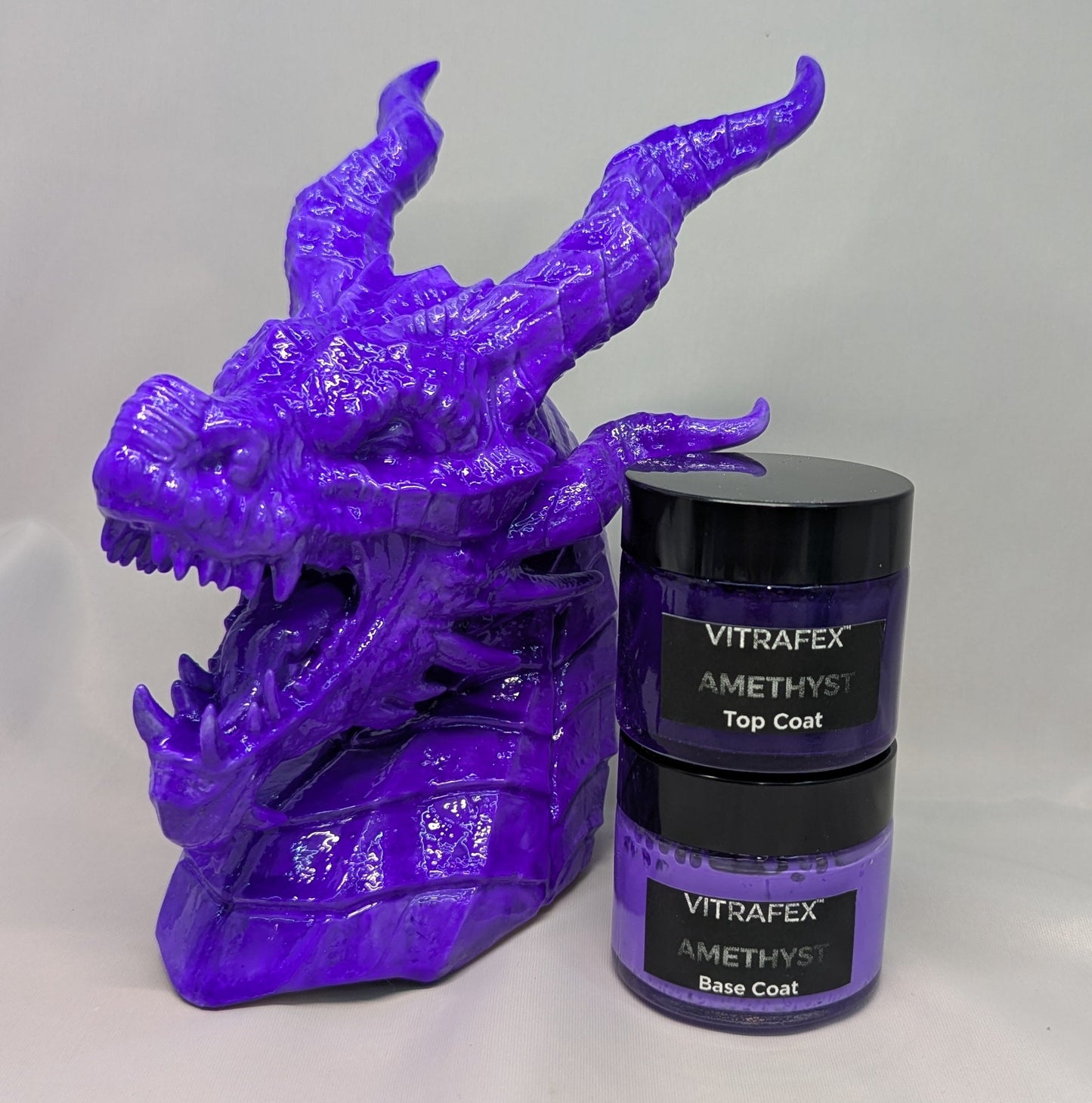 VITRAFEX™ GemSeries - Amethyst - Base & Top Coat - Liquid Plastic Paint - 100ml
